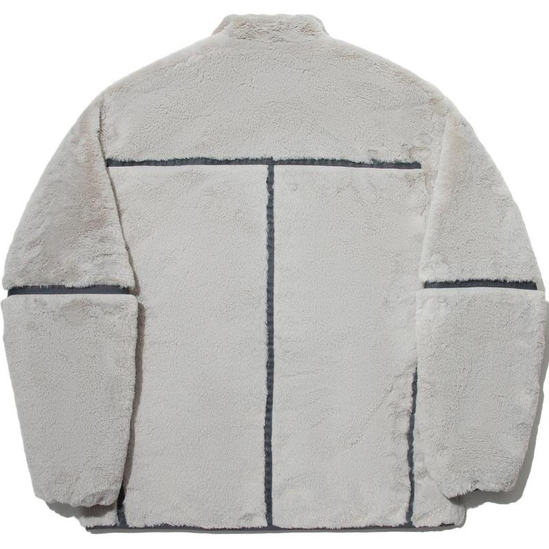 Li Ning X Keh Forme Collaboration Trendy Sports Series Comfortable Casual Simple Zipper Loose Jacket Unisex Jacket Light-Gray AFDUD43-2