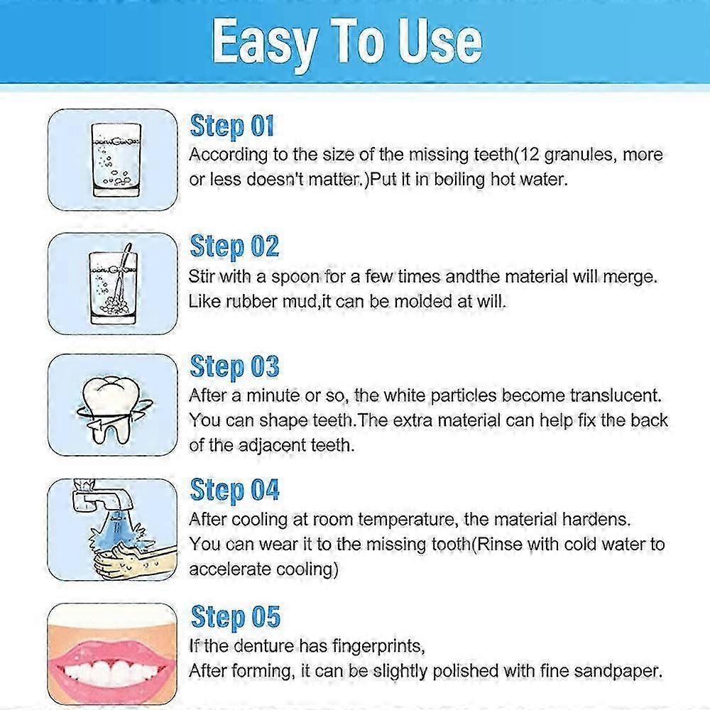 Tooth Filling Repair Kit, Temporary Teeth Filler with 4 Dental Tools,Teeth Replacement Kits for Temporary Fixing Filling Missing Broken Chipped Tooth