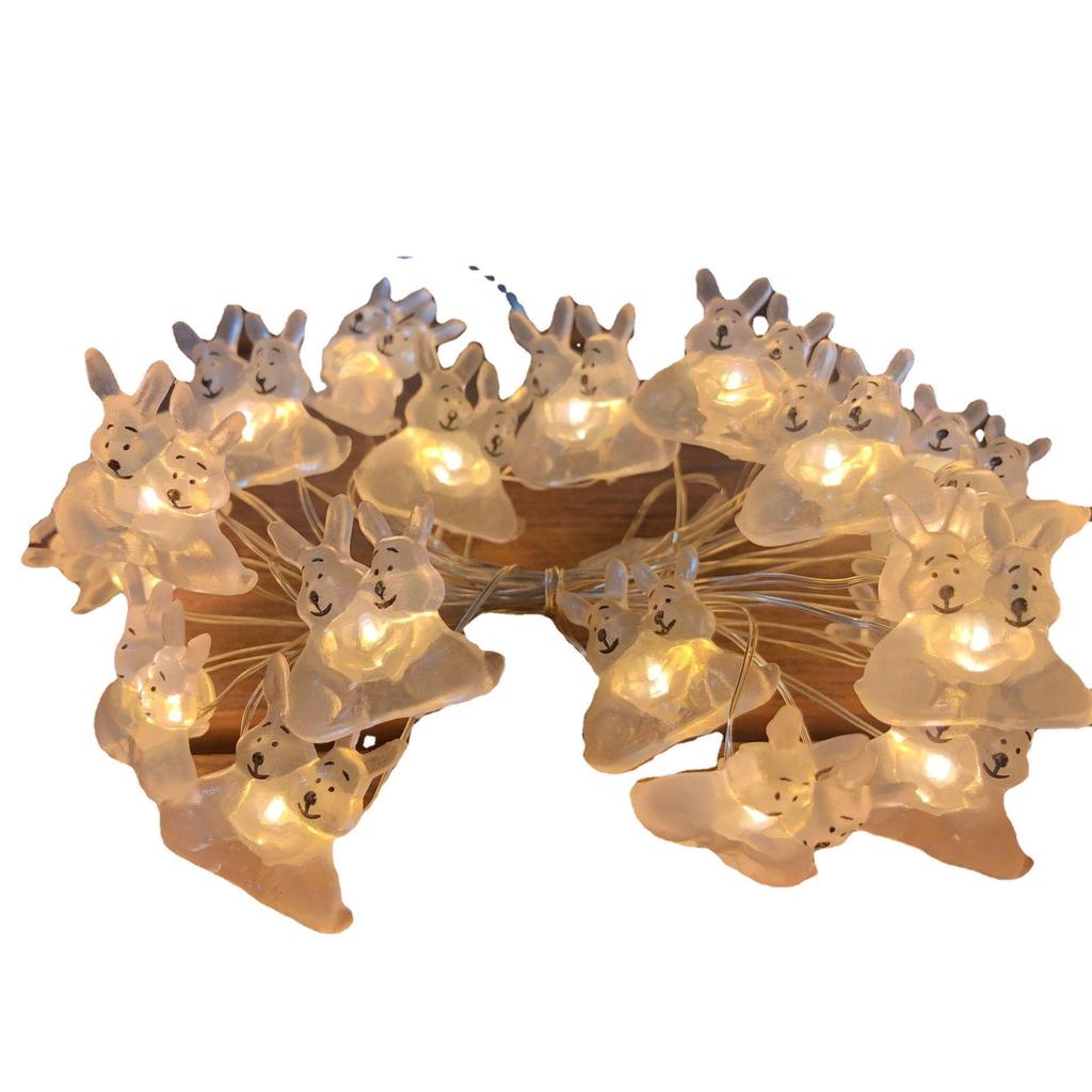 Easter Carrot Bunny & Chicken LED Copper Wire Decorative String Lights