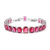 Square Zircon Bracelet Girls Niche Copper Electroplated White Gold 24K Gold Inlaid with Precious Stones Light Luxury Premium Bracelet