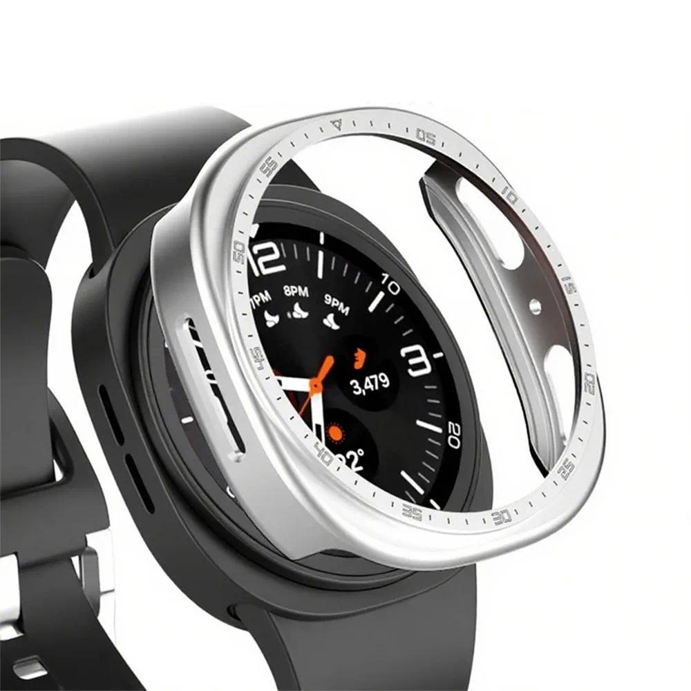 Shell Hollow Scale Cover For Samsung Galaxy Watch 8 44mm Accessories PC Case Bumper For Samsung Watch8 40mm Bezel Ring Case