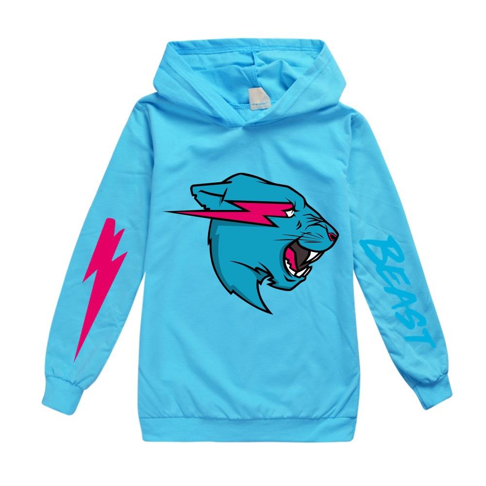 Mr Beast Cartoon Kinder Mädchen Jungen Hoodie T-Shirt Tops Kleidung