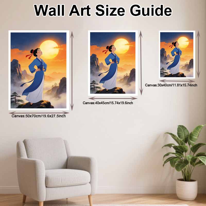 Disney Mulan Princess Diamond Painting Art Kit Handmade DIY5D Home Decor Gift