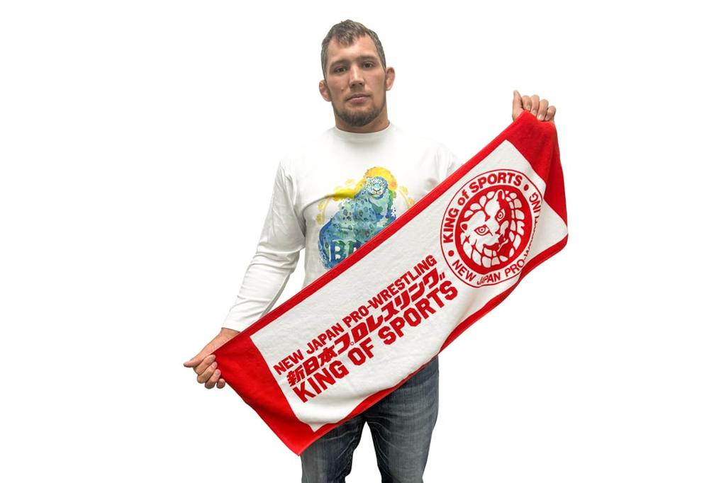 Nový Japonský Pro Wrestling Lví Znak Klasický Raglánový Sportovní Ručník Bílý x Červený 6168008670
