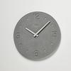 Lemnos Analog Wall Diatomaceous Diatomaceous Earth Clock Diameter Thickness 4cm Clock, Earth, Gray, (Scraped Finish), NY21-03GY, 28.5cm,