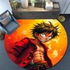 Monkey D Luffy,Round Area Rug,Carpet Rug for Living Room Bedroom Sofa Playroom Decor,Non-slip Floor Mat
