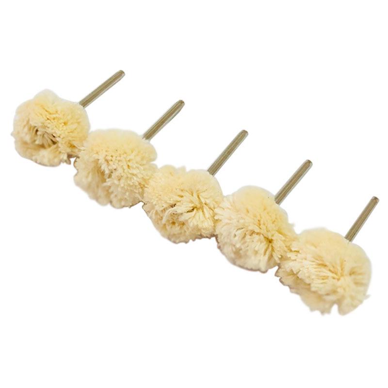 2.35mm & 3.0mm Shank Amber Polishing Wool Wheel