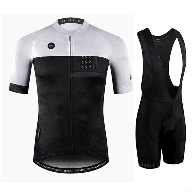 Men's Short-sleeved Overalls Shorts Cycling Suit Sweat-absorbing and Quick-drying