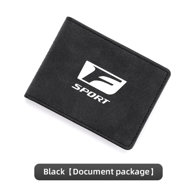 Car Driver License Cover Suede Wallet Card Storage Bag For Lexus IS200 UX250h Ct200h ES300h NX300h RX400h ES350 GX470 IS250 LS NB5