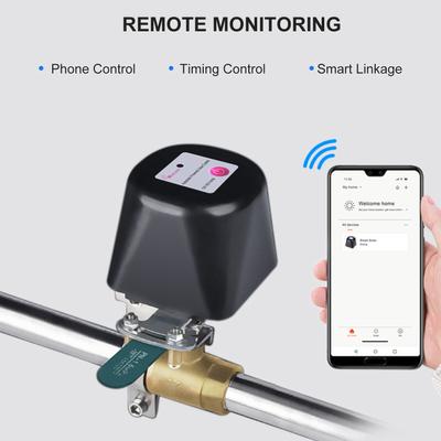 WiFi Smart Water Valve with Timer Water Auto Shutoff Valve Controller Home Automation Water Shut Off Valve Compatible