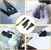 New 3 In 1 Adjustable Ice Scraper Brush Car Windshield Snow Remove Car Snow Removal Brush Car Cleaning Car Interior Wash Tool
