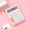12-digit Electronic Calculator Candy Color Mini Keyboard Calculator Silicone Button Cartoon Math Calculators School Supplies