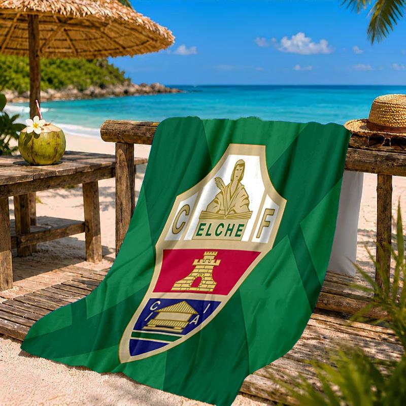 Elche Symbol Beach Towel Microfiber Beach Towel, Lightweight and Quick-Dry, for Summer Travel, Swimming Pool Fan Birthday Gift