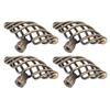 4Pcs Door Handle Antique Zinc Alloy Pull Knobs Closet Wardrobe Drawer Cabinet Hardware Accessory