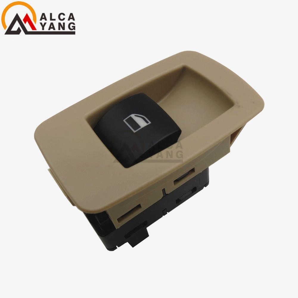 61316945876 Passenger Side Front WIndow Lifter Button Switch For BMW E90,E91,323i,325i,328i,330i,335i, Xi 2006-2011 Beige Black