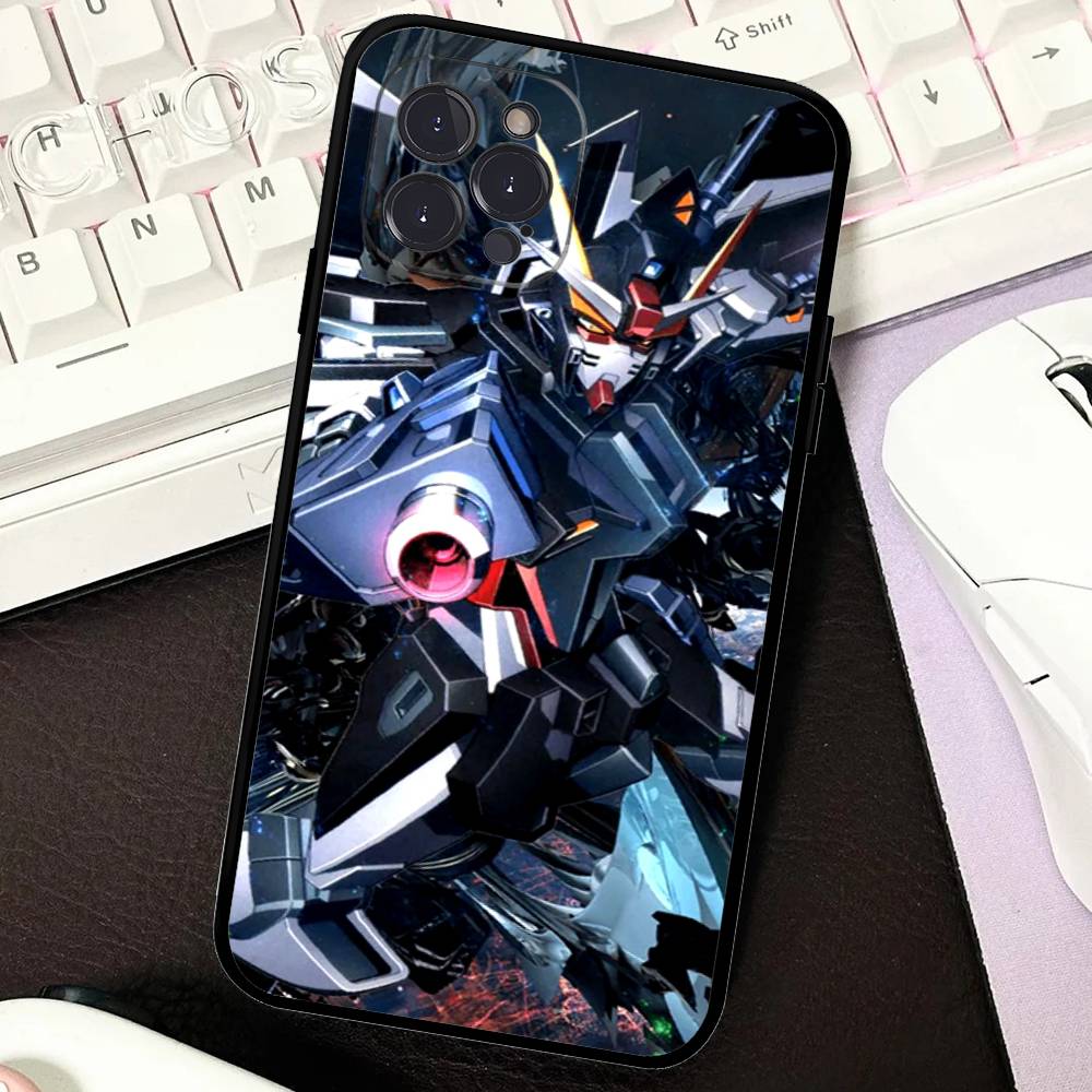 Soft G-Gundams Capa Phone Case For iPhone 17 16 15 14 13 12 11 Pro Max Plus Mini Soft Black Cover