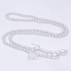 Single Row Imitation Pearl Waist Chain Dress Summer Belt Bow Buckle Pentagram Multi-Buckle Multi-Style