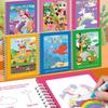Children's Water Drawing & Sticker Book - Educational Graffiti Painting Album