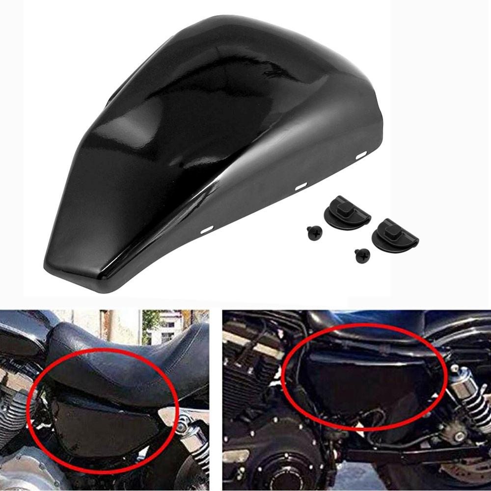 

Мотоцикл Черная левая боковая крышка аккумулятора для Harley Sportster XL883 XL1200 2004-2013 12 11 10 09 08 07 06