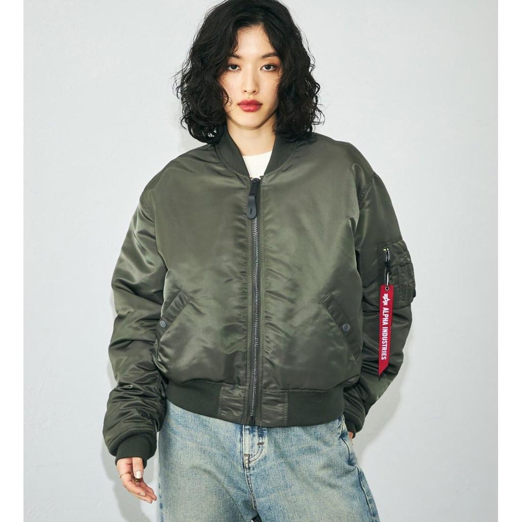 Alpha Industries Short Dark Green Women's MA-1 Jacket,