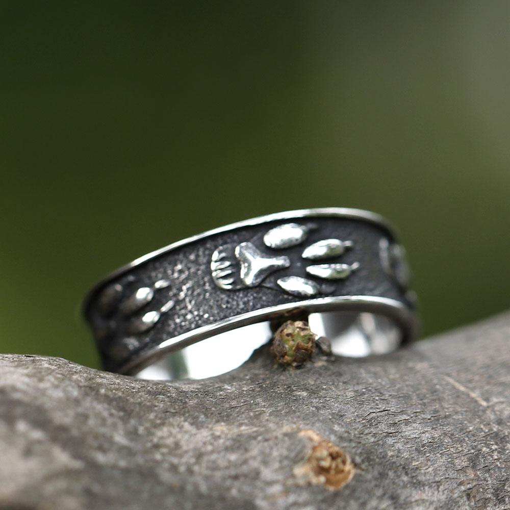 NEW Men's 316L Stainless-steel Rings Viking Bear Paw RING for Teen  Animal Jewelry Gifts Free Shipping