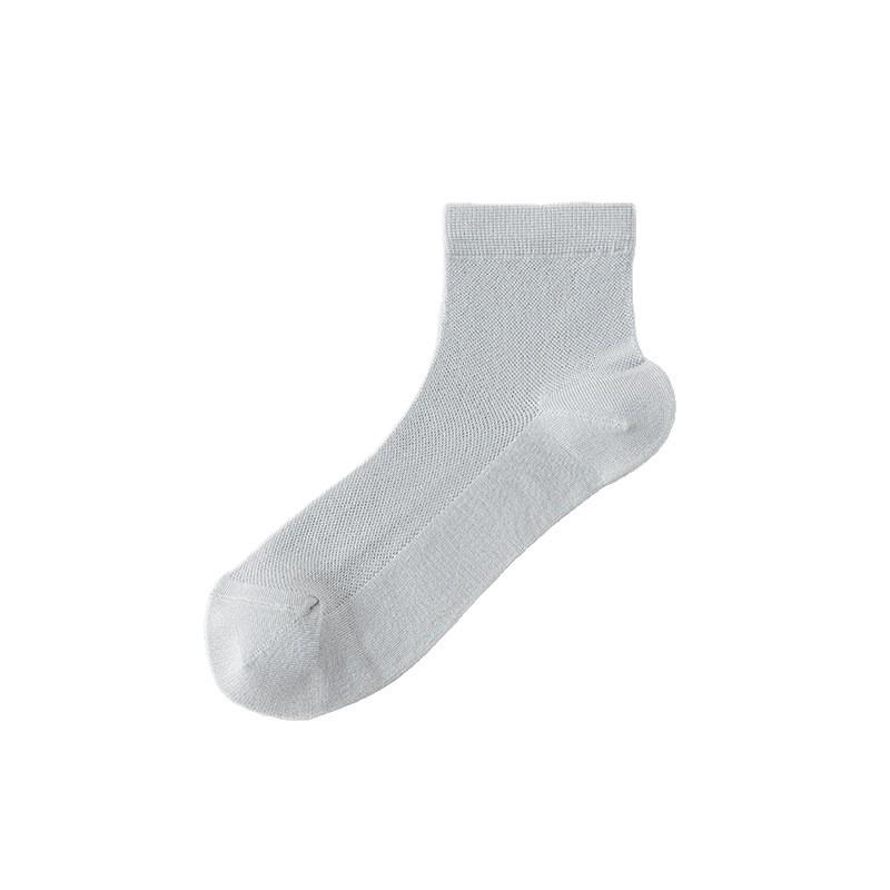 Calcetines Cortos de Verano Finos para Mujer, Antibacterianos y Desodorantes, con Malla, Transpirables, Antideslizantes y Talones que No se Bajan, Calcetines Cortos Tipo Barco