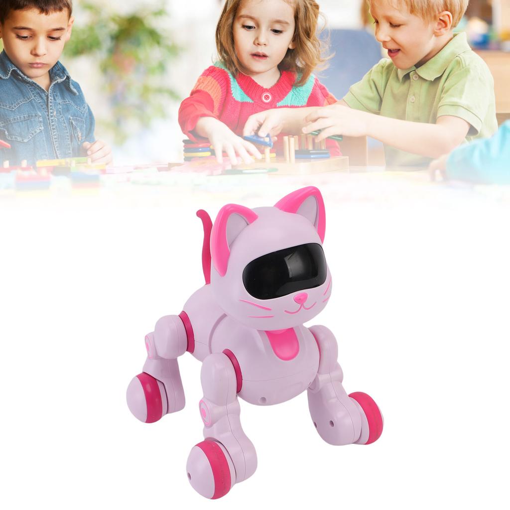 Robot Cat Interactive Toy Programmable Remote Control Robot Cat Toy Dancing Singing Electronic Kitty Pet for Toddler