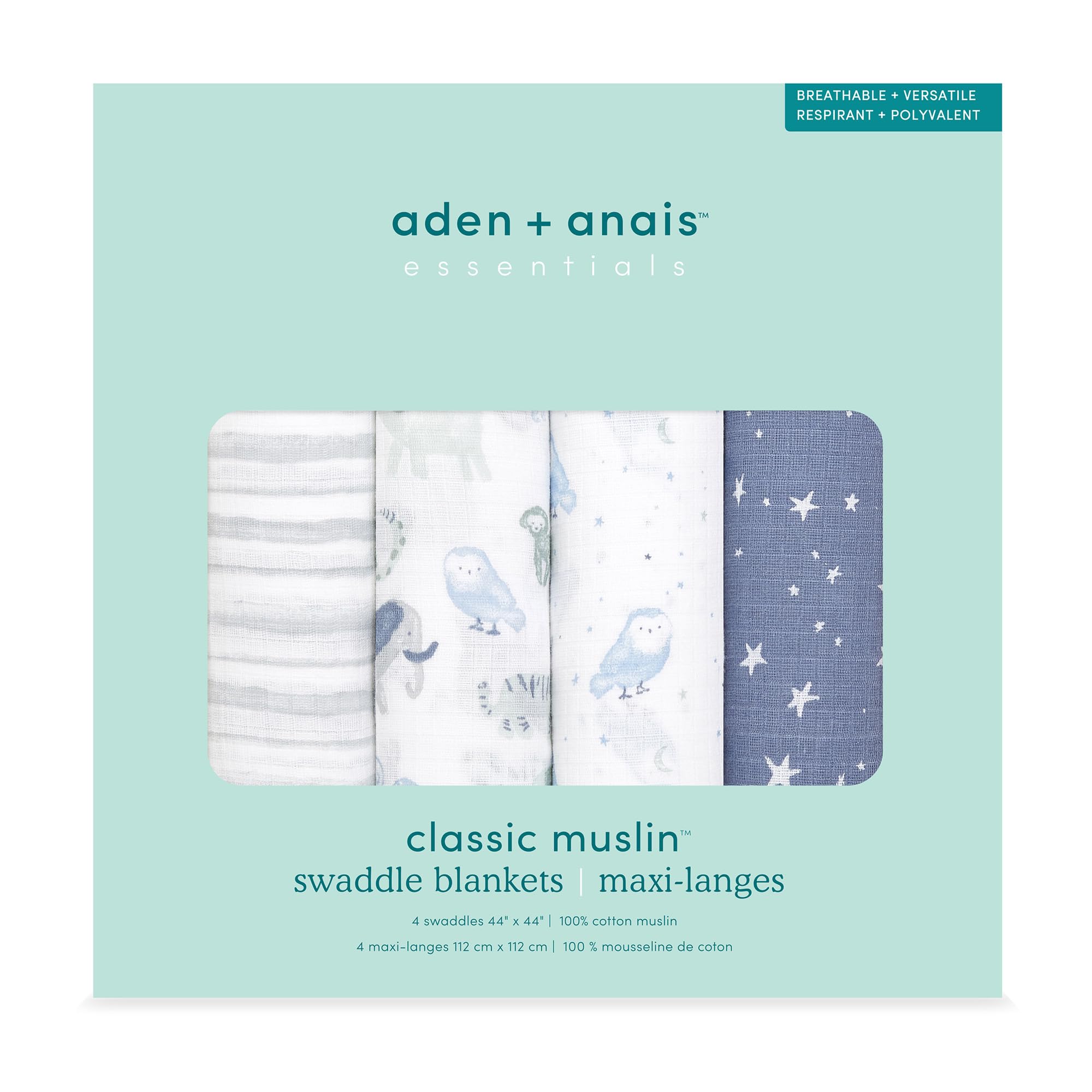 

aden anais essentials и Anais Japanese Baby Набор для детского душа для ночного плача до 112 x 112 см + (Основы Адена) [Официальный продукт] Подарок, Подарок,