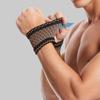 A Pair of Men's Wrist Guard Professional Sports Fitness Wrist Brace Support Protector Elastic Knitted Breathable Compression Wristband