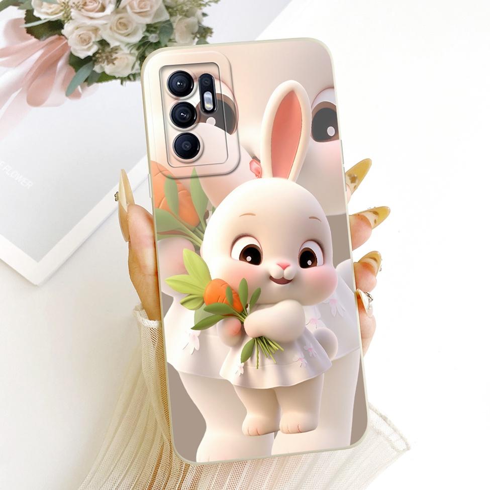 For Oppo Reno6 4G Case Cute Fashion Cartoon Funny Painted Silicone Phone Casing For Oppo Reno 6 4G CPH2235 Cover