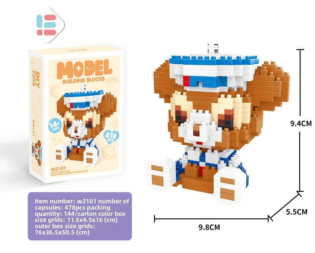 Disney Mickey Pikachu Pikachu Duffy Panda Building Blocks For Kids Toy Gift For Children