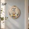 Handmade Wall Hanging Decor Memorial Embroidery Kit for Beginners Pre-Stamped Pattern Starter Creative Crafting Needlepoint with Hoop Threads,