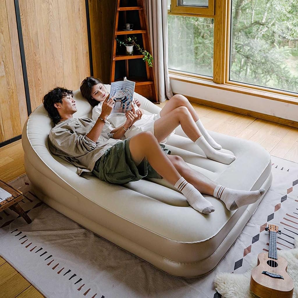 Naturehike Air Sofa Bed with Air Pump with Air Simple Sofa Air Folding Home Disaster Prevention Goods 2 Includes Built-in Pillow, Bed, Bed, Mattress,