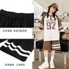 Summer Casual Girls Contrast Striped Preppy T-Shirt Tops+Short Pant Sets School Kids Tracksuit Child 2PCS Outfit 5-16Yrs