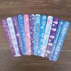 12Pcs Winter Snowflake Party Slap Bracelets for Kids Birthday Party Favors Goodie Bag Pinata Fillers Christmas Wristbands Gifts