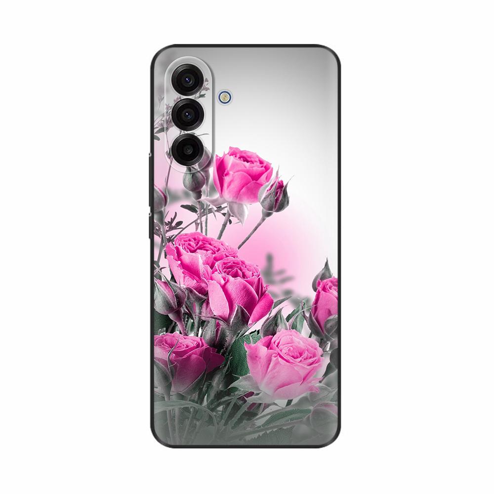 For Samsung Galaxy A17 5G Case Colorful Flower Cover Soft Silicone Phone Cases For Samsung A17 Case A 17 SamsungA17 Back Cover