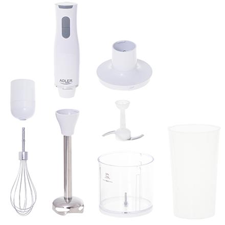 Adler | AD 4620 | 800 W | Hand Blender Set | Hand Blender | Number of Speeds 2 | Chopper | White