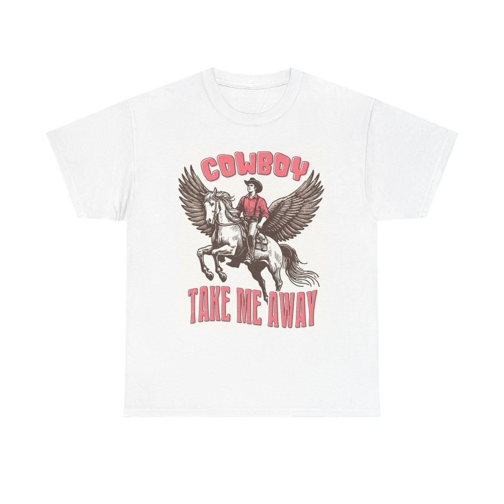 Cowboy Take Me Away Graphic T Shirt Women s Cotton Tee BRAND NEW Unisex T-Shirt M