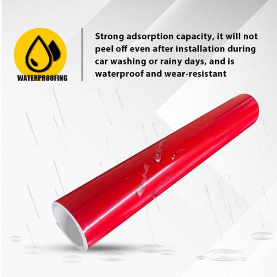 60"X10" Car Window Tint Windshield Sun Visor Vinyl PVC Decal Strip Sticker Red