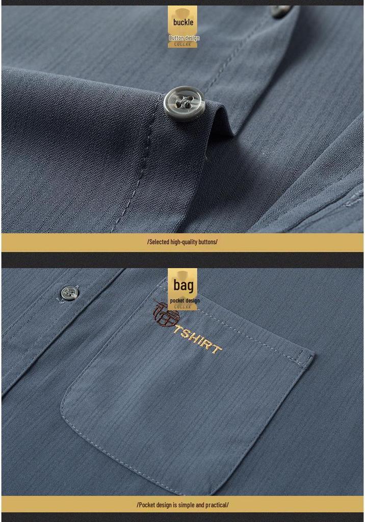 Men's Summer Short-Sleeve Loose Fit Suit Set for Middle-Aged & Elderly