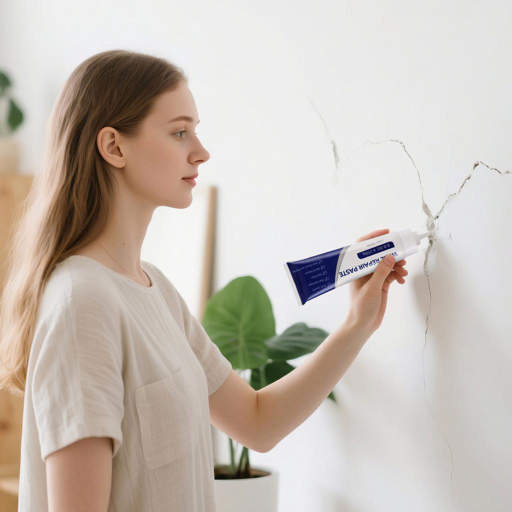 Gipskarton-Set, Wandspachtel, Wandfüller, Füllt leicht Löcher in Wänden, Schnell Risse, Gipskartonwand .250ml