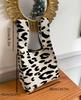 Leopard Print Mini Mini Tote Small Knit [Liberte555] Bag, Bag, Ladies' Bag, Bag, (leopard Print)
