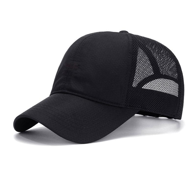 XL 65cm Taglia Grande Cappellino da Baseball Estivo in Rete da Uomo Asciugatura Rapida da Esterno Snapback Regolabile Cappellino Casual con Visiera a Becco per Protezione Solare