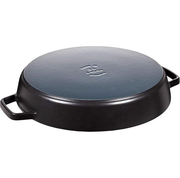Frying Pan Zwilling Staub Round with Two Handles 34 Cm Black (40511-073-0)