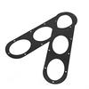 2Pcs Universal Aluminium Car Rear Bumper Race Air Diversion Diffuser Panels