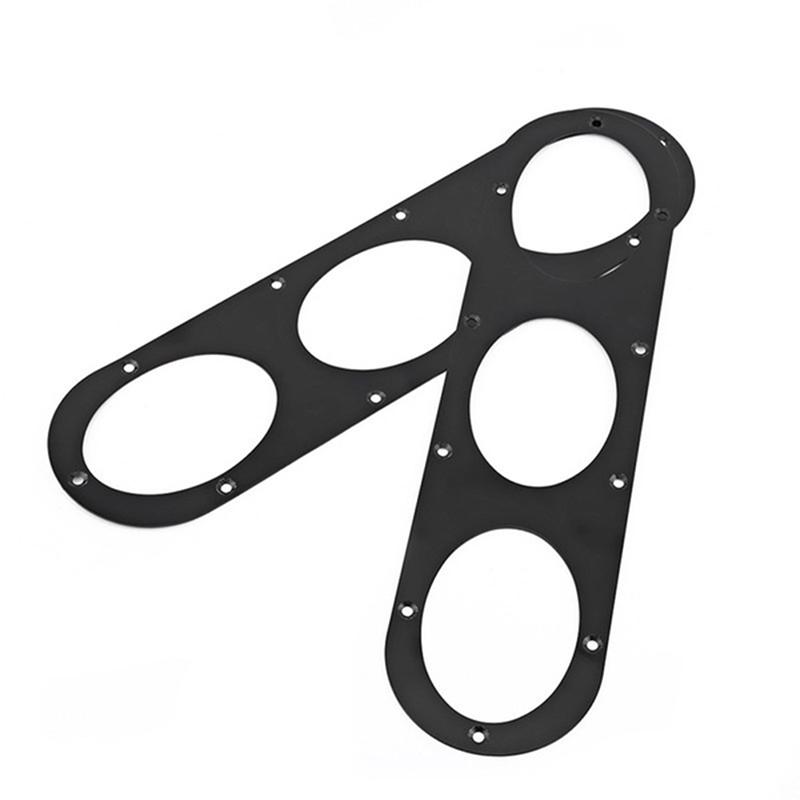 2Pcs Universal Aluminium Car Rear Bumper Race Air Diversion Diffuser Panels