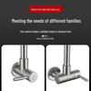 Hanggong Stainless Steel Single Cold Wall-Mounted Faucet