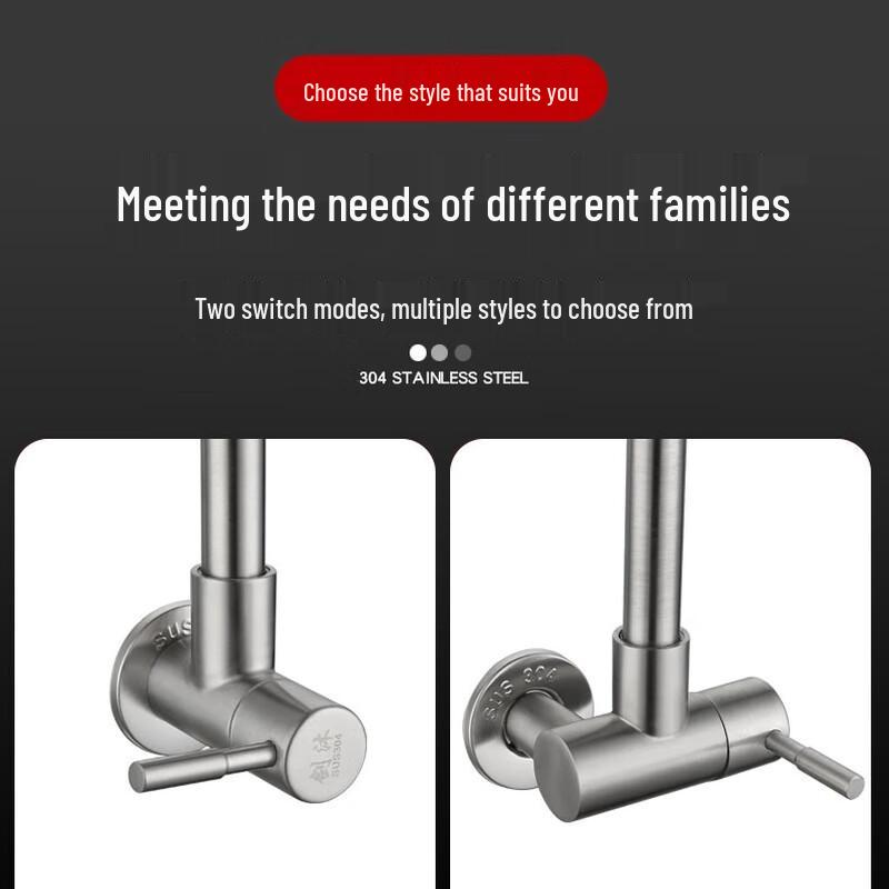 Hanggong Stainless Steel Single Cold Wall-Mounted Faucet