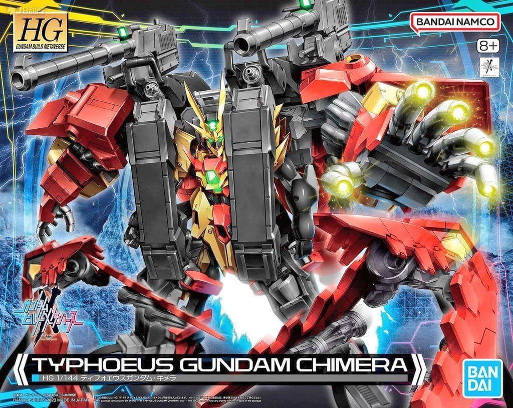 BANDAI SPIRITS HG Gundam Build Metaverse Typhoeus Gundam Chimera Scale Plastic Model 1/144 Pre-Colored