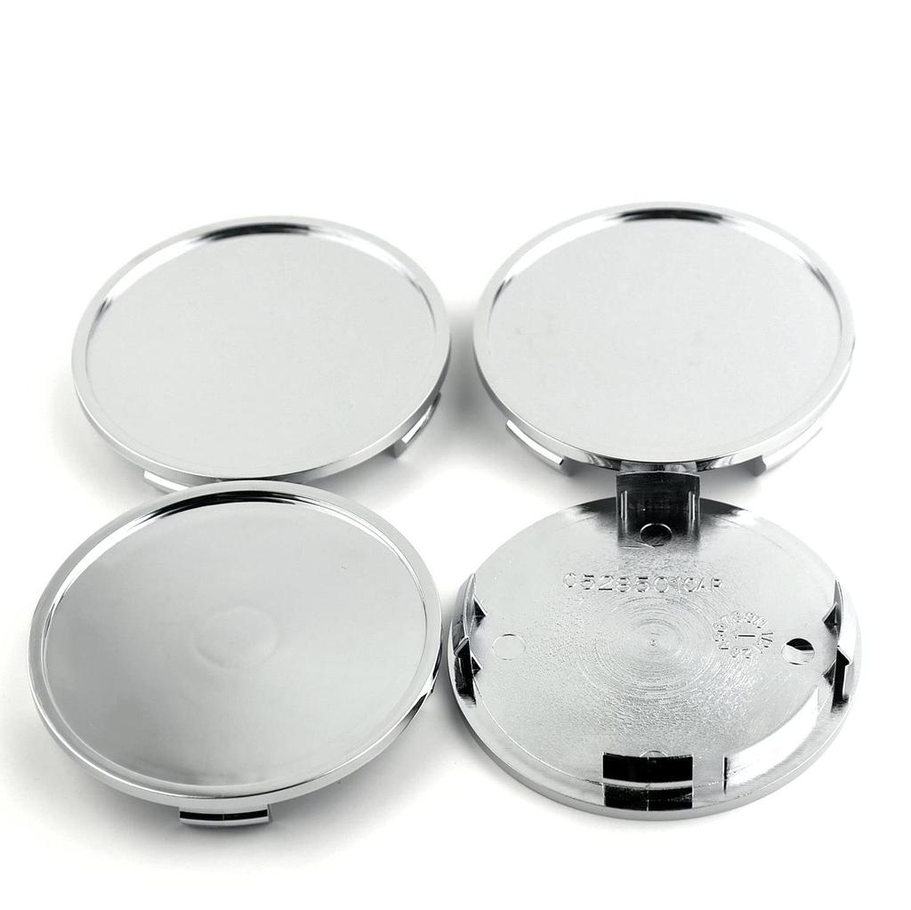 Wheel Center Cap 76mm 73mm 4pcs Silver Wheel Cover Center Cover